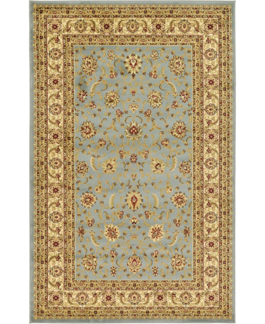 Unique Loom St. Louis Voyage Area Rug - 5' x 8' Light Blue